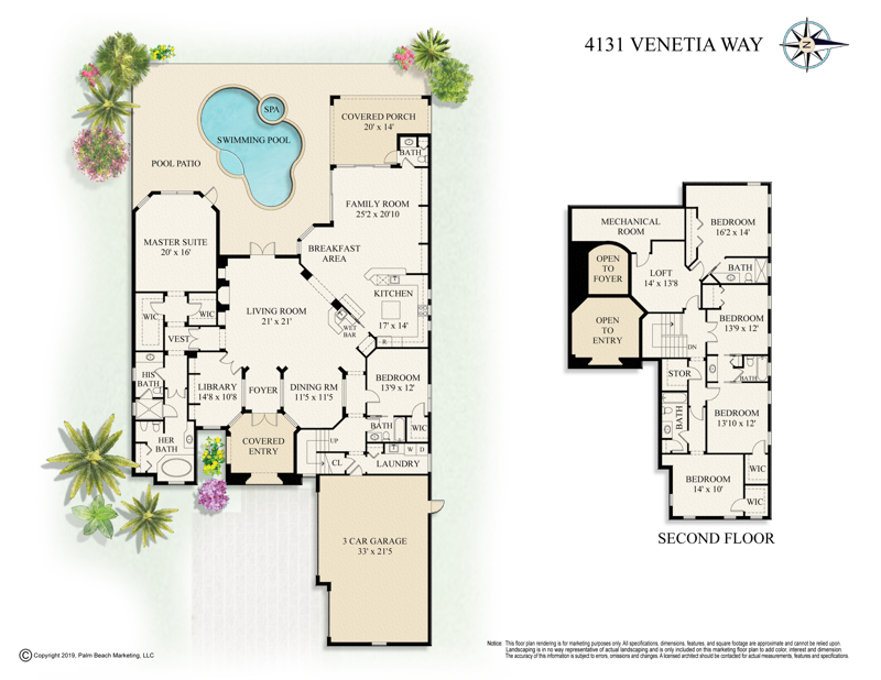 6 bedroom Single Family Residence at 4131 Venetia Way, San Michele, Palm Beach Gardens — photo 2