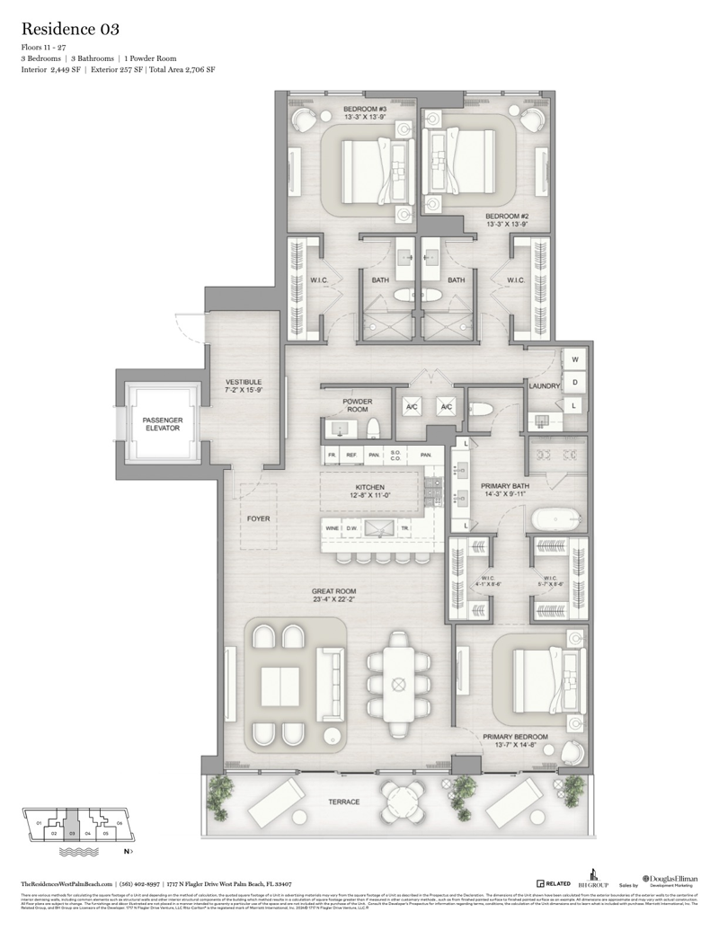3 bedroom Condominium at 1717 N Flagler Drive #2603, The Ritz-Carlton Residences West Palm Beach, West Palm Beach — photo 2