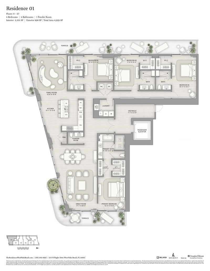 4 bedroom Condominium at 1717 N Flagler Drive #2501, The Ritz-Carlton Residences West Palm Beach, West Palm Beach — photo 2