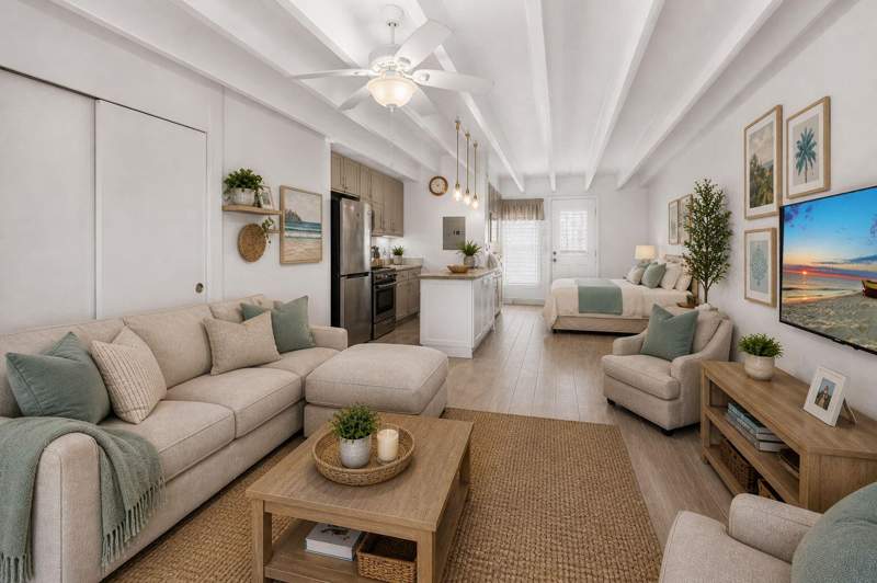 0 bedroom Stock Cooperative at 4001 S Ocean Boulevard #111, Tropicana Gardens Inc, Palm Beach — photo 2