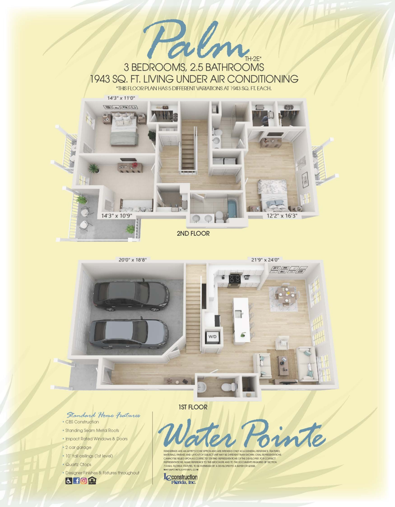 3 bedroom Townhouse at 115 Water Pointe Place #35, Water Pointe, Jupiter — photo 2