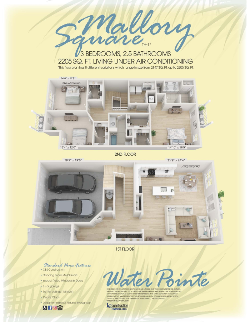3 bedroom Townhouse at 115 Water Pointe Place #33, Water Pointe, Jupiter — photo 2