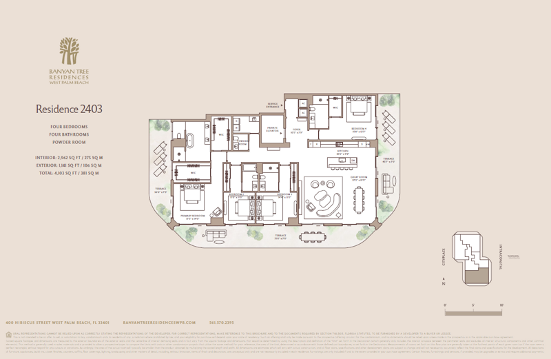 4 bedroom Condominium at 400 Hibiscus Street #2403, Model Land Co, West Palm Beach — photo 2