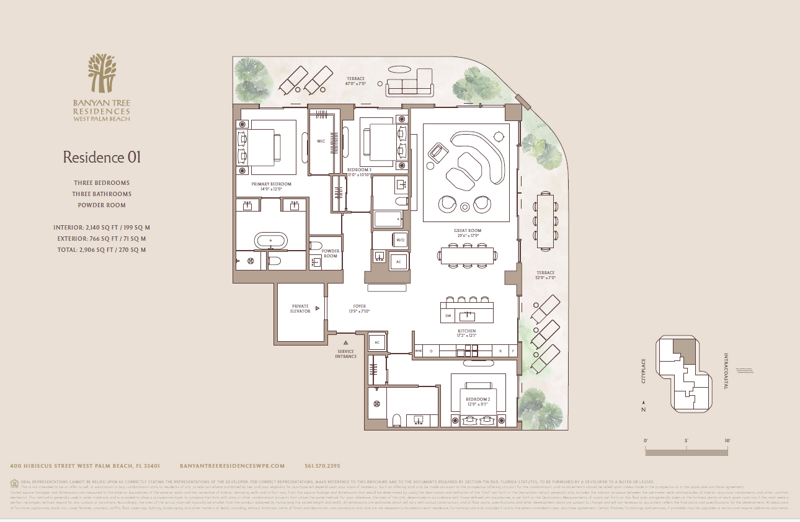 3 bedroom Condominium at 400 Hibiscus Street #1901, Model Land Co, West Palm Beach — photo 2