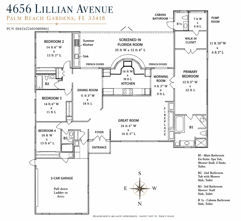 4 bedroom Single Family Residence at 4656 Lillian Avenue, Square Lake, Palm Beach Gardens — photo 4