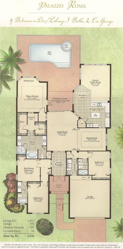 4 bedroom Single Family Residence at 11012 Vía Sorrento, Tivoli Reserve, Boynton Beach — photo 2