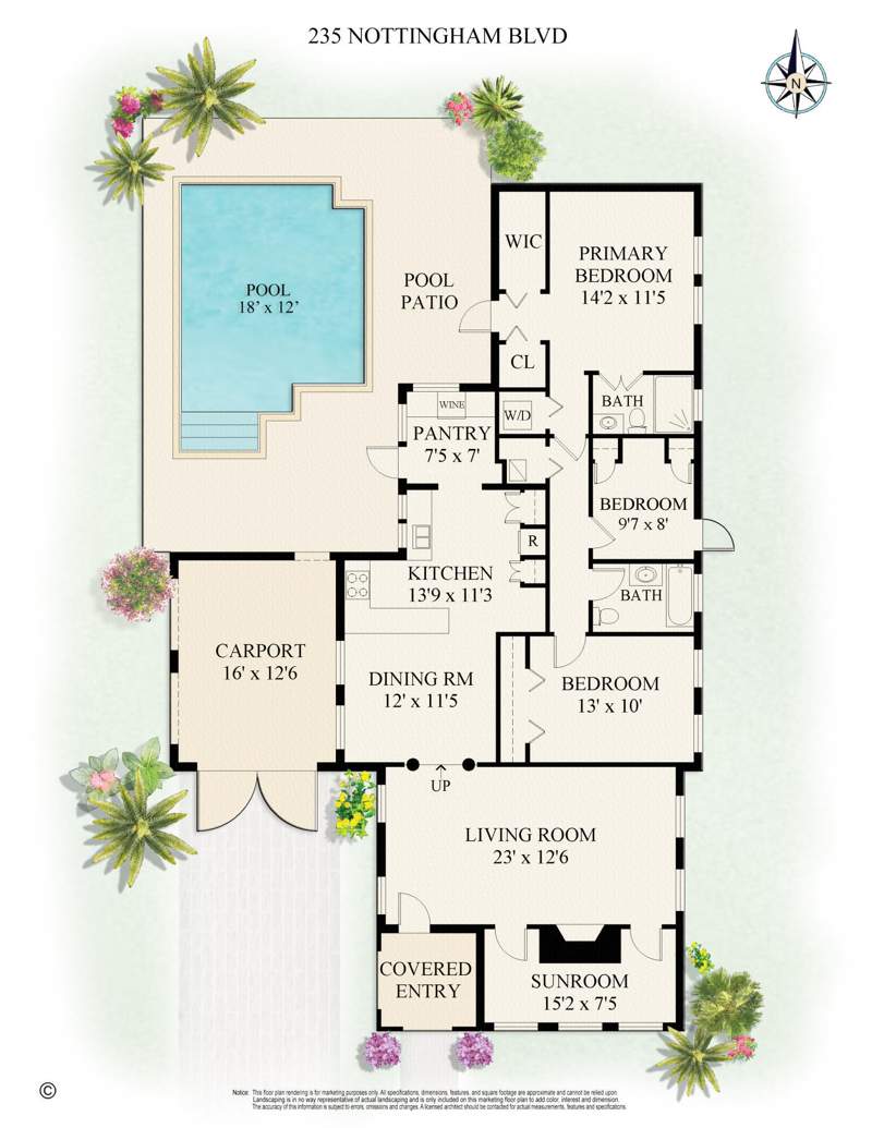 3 bedroom Single Family Residence at 235 Nottingham Boulevard, Estates Of South Palm Beach, West Palm Beach — photo 3
