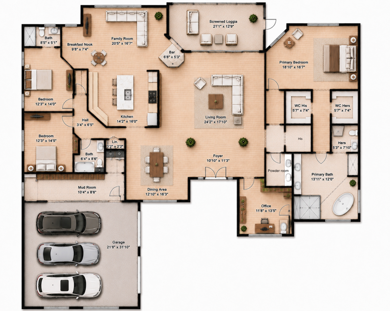 3 bedroom Single Family Residence at 1697 Mayacoo Lakes Boulevard, Breakers West 5, West Palm Beach — photo 3
