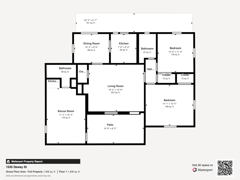2 bedroom Single Family Residence at 1535 Dewey Street, Sunset Trails, Hollywood — photo 2