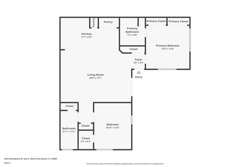 2 bedroom Townhouse at 4353 Woodstock Drive #A, Westchester Townhouses, West Palm Beach — photo 3