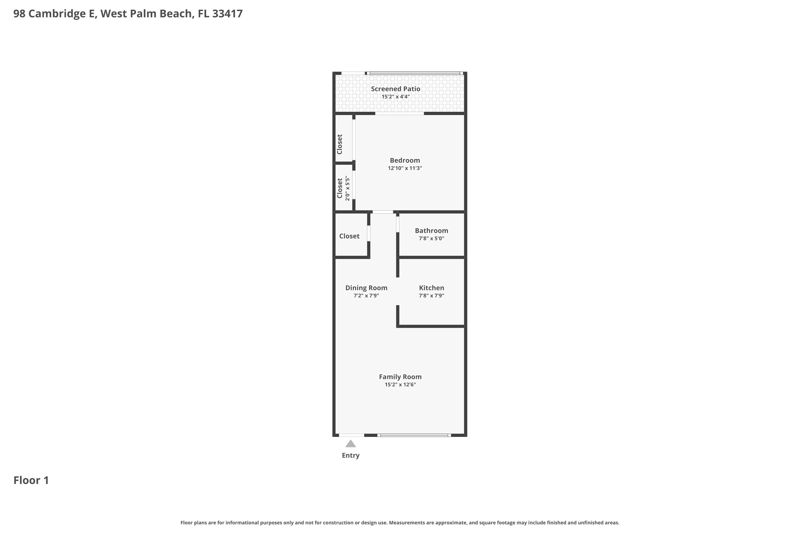 1 bedroom Condominium at 98 E Cambridge, Cambridge Condo, West Palm Beach — photo 2