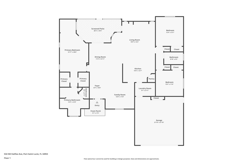 3 bedroom Single Family Residence at 534 SW Halifax Avenue, Port St Lucie Section 22, Port St. Lucie — photo 3