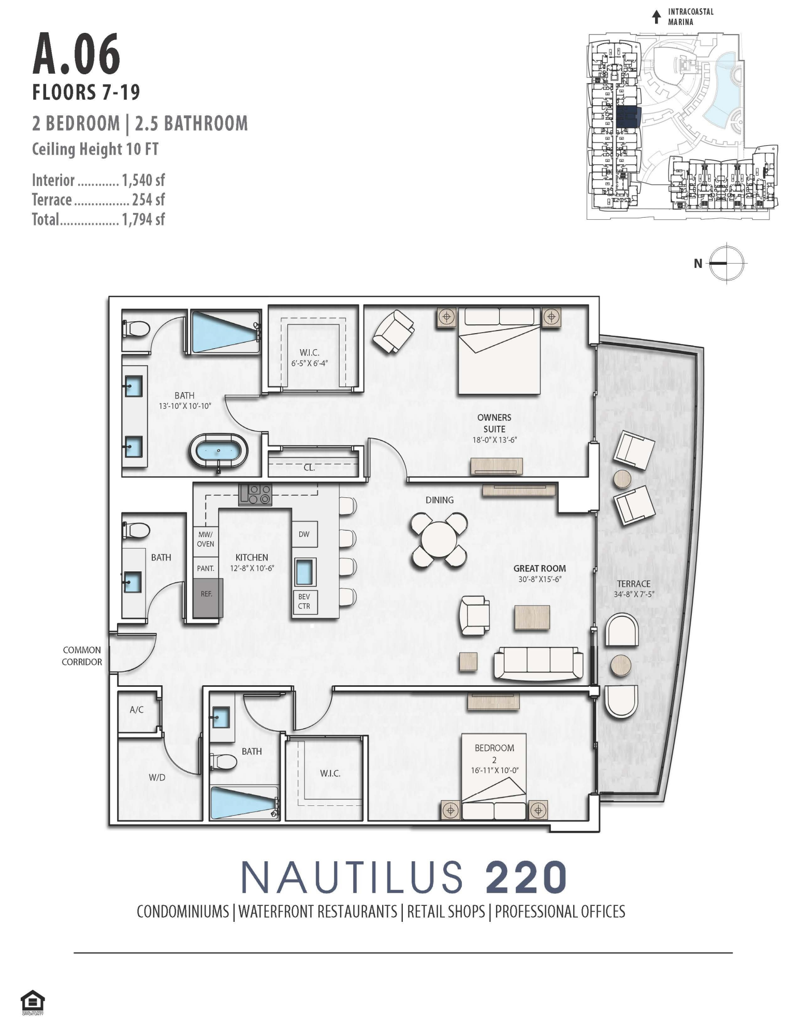 2 bedroom Condominium at 220 Lake Shore Drive #1111, Nautilus 220 Condominium, Lake Park — photo 2