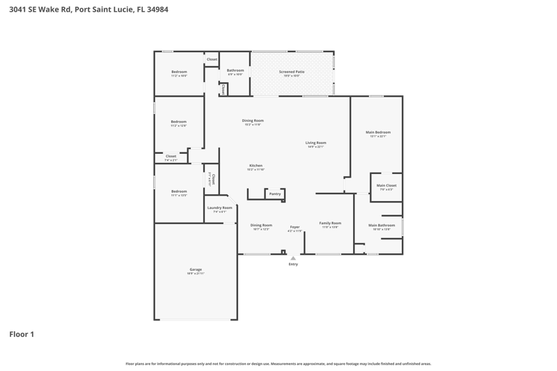 4 bedroom Single Family Residence at 3041 SE Wake Road, Port St Lucie Section 39, Port St. Lucie — photo 2