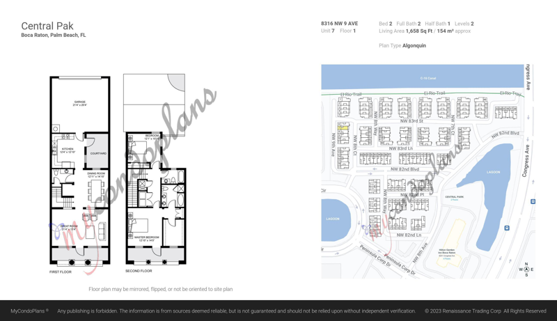 2 bedroom Townhouse at 8316 NW 9th Avenue, Peninsula Village Greens, Boca Raton — photo 2