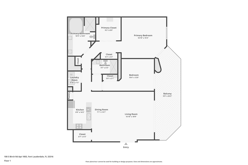 2 bedroom Condominium at 100 S Birch Road #1003f, Jackson Tower Las Olas Condo, Fort Lauderdale — photo 2
