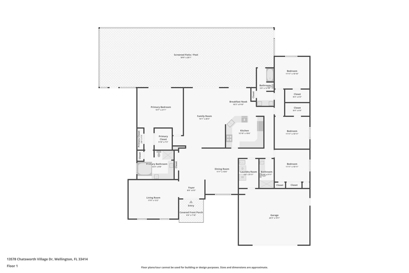 4 bedroom Single Family Residence at 13578 Chatsworth Village Drive, Greenview Shores 2 Of Wellington, Wellington — photo 2