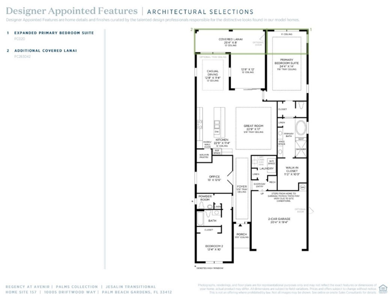 2 bedroom Single Family Residence at 10005 Driftwood Way, Avenir Site Plan 2 Pod, Palm Beach Gardens — photo 2