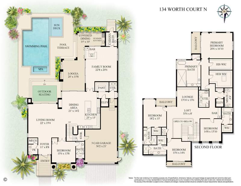 5 bedroom Single Family Residence at 134 Worth Court, Worth Court, West Palm Beach — photo 3