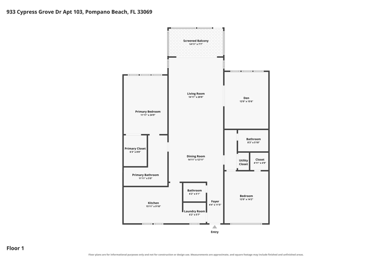 3 bedroom Condominium at 933 Cypress Grove Drive #103, Palm-Aire Country Club, Pompano Beach — photo 3