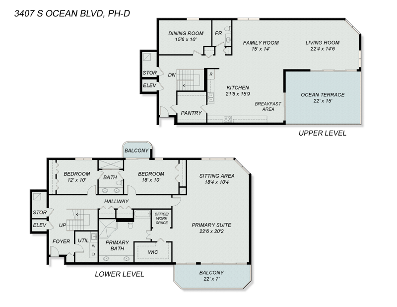 3 bedroom Condominium at 3407 S Ocean Boulevard #Ph D, Clarendon Condo, Highland Beach — photo 2
