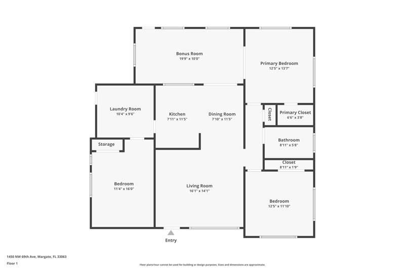 2 bedroom Single Family Residence at 1450 NW 69th Avenue, Paradise Gardens Sec 2, Margate — photo 2