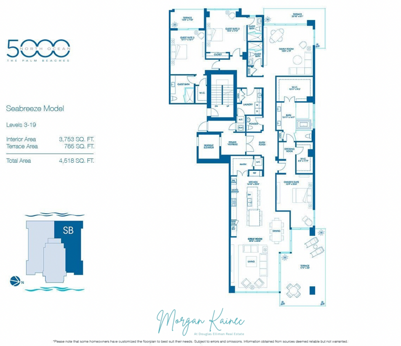 3 bedroom Condominium at 5000 N Ocean Drive #603, 5000 North Ocean Condo, Singer Island — photo 2