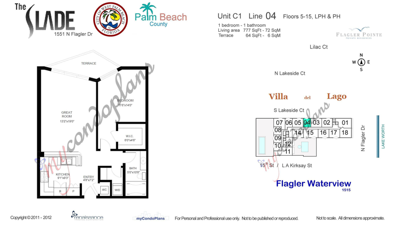 1 bedroom Condominium at 1551 N Flagler Drive #804, Slade Condo, West Palm Beach — photo 2