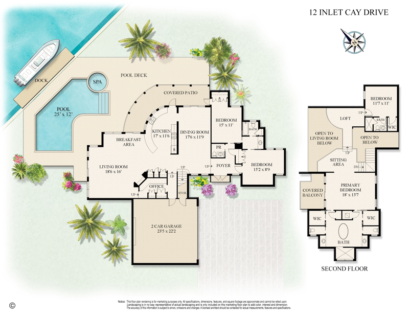 4 bedroom Single Family Residence at 12 Inlet Cay Drive, Inlet Cay, Ocean Ridge — photo 2