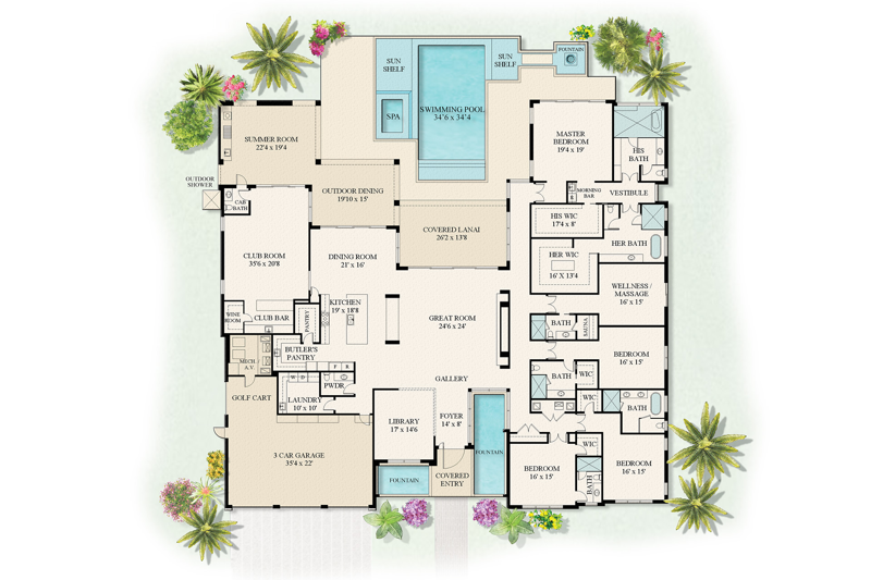 5 bedroom Single Family Residence at 399 Royal Palm Way, Royal Palm Yacht & Country Club, Boca Raton — photo 2