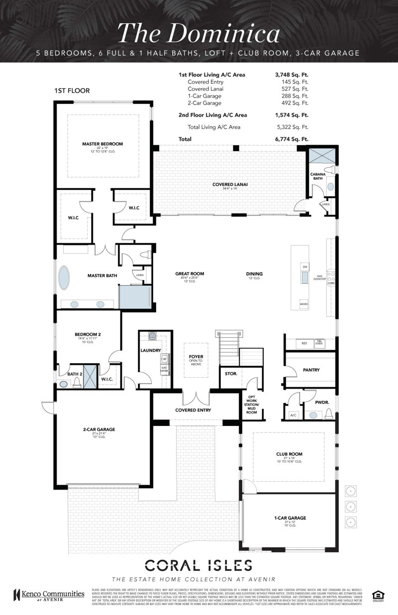5 bedroom Single Family Residence at 9148 Coral Isles Circle #{Lot 13}, Avenir Site Plan 1 Pod, Palm Beach Gardens — photo 2