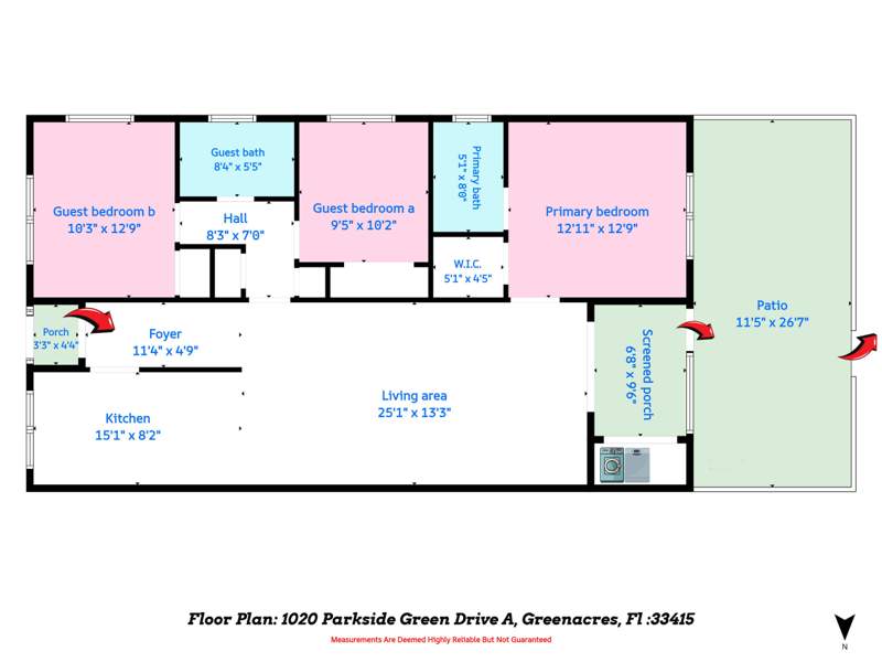3 bedroom Townhouse at 1020 Parkside Green Drive #A, Parkside Green, Greenacres — photo 5
