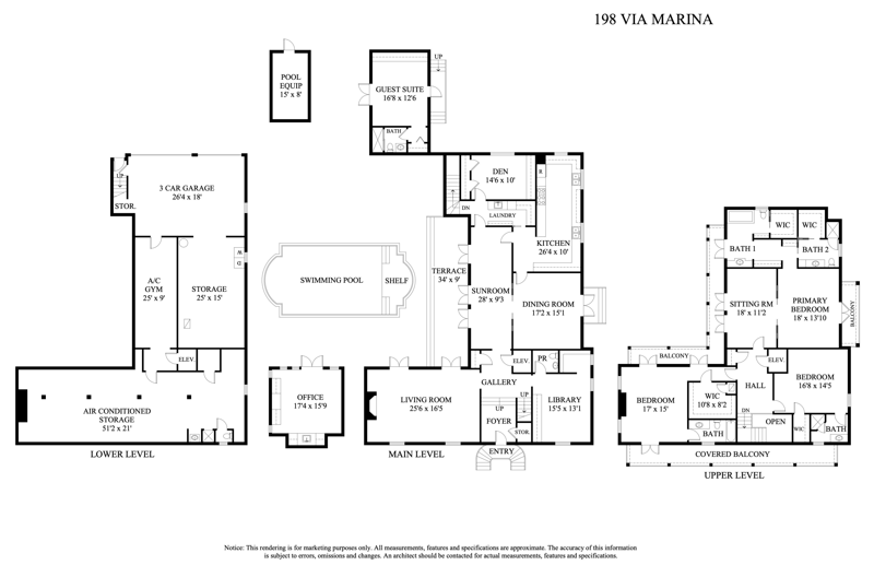 4 bedroom Single Family Residence at 198 Via Marina, Singer, Palm Beach — photo 2