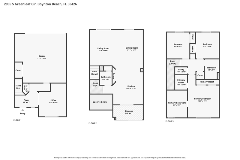 4 bedroom Townhouse at 2905 S Greenleaf Circle, Quantum Park Townhomes, Boynton Beach — photo 2