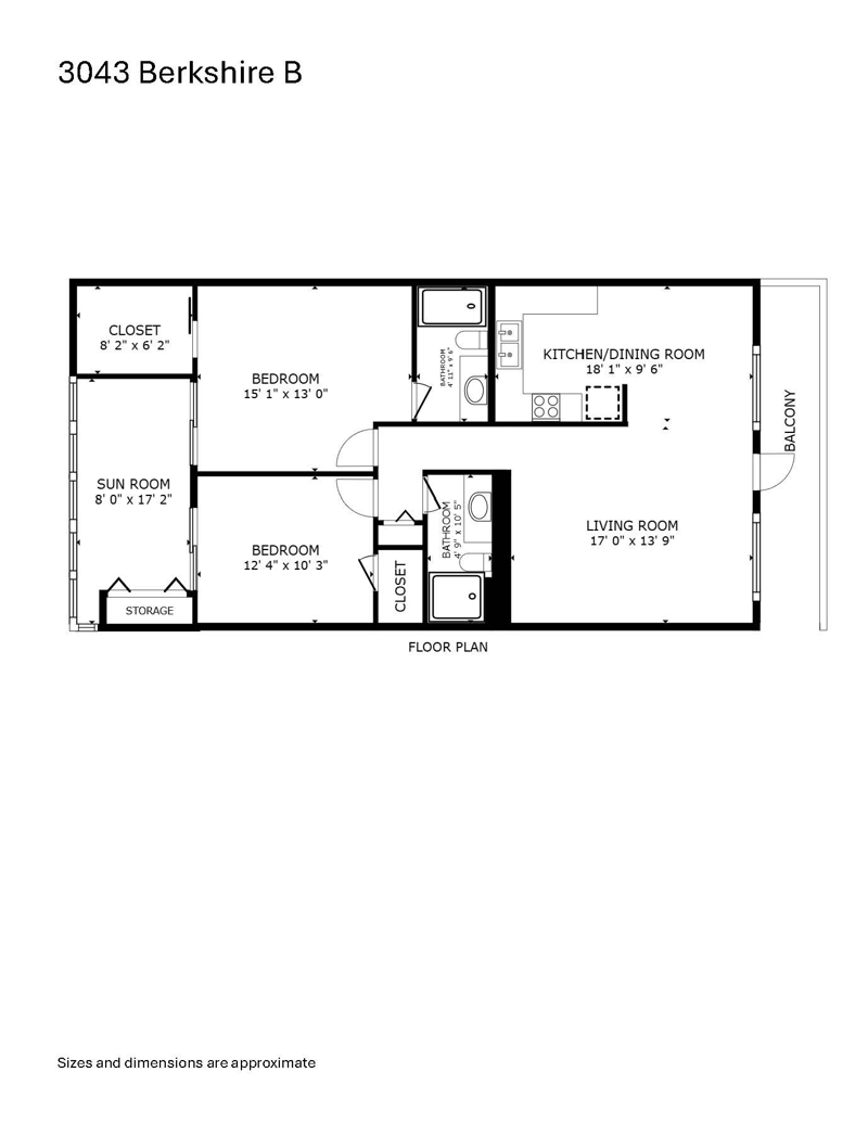 2 bedroom Condominium at 3043 Berkshire C, Century Village , Deerfield Beach — photo 2