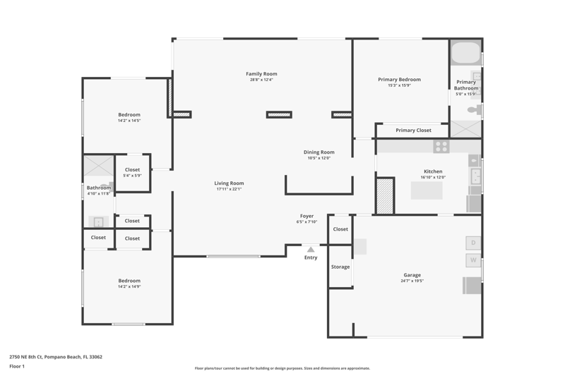3 bedroom Single Family Residence at 2750 NE 8th Court, Harbor Village Sec F, Pompano Beach — photo 2