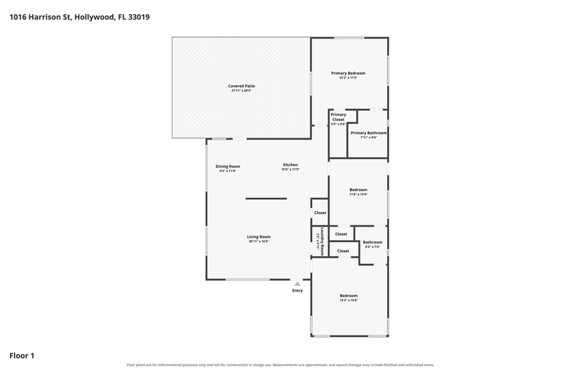 3 bedroom Single Family Residence at 1016 Harrison Street, Hollywood Lakes, Hollywood — photo 2