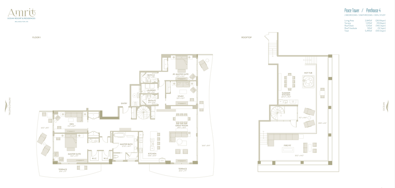 3 bedroom Condominium at 3100 N Ocean Drive #P-Ph4, Amrit Ocean Resort 2 Condo, Singer Island — photo 3