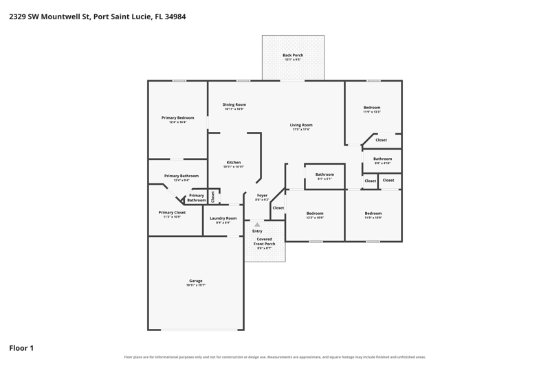 4 bedroom Single Family Residence at 2329 SW Mountwell Street, Port St Lucie Section 18, Port St. Lucie — photo 2