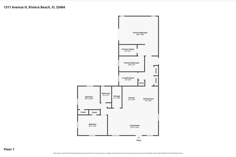 3 bedroom Single Family Residence at 1311 Avenue H, Riviera Replat, Riviera Beach — photo 2