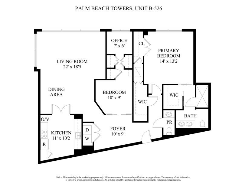 2 bedroom Condominium at 44 Cocoanut Row #526B, Palm Beach Towers Condo, Palm Beach — photo 2
