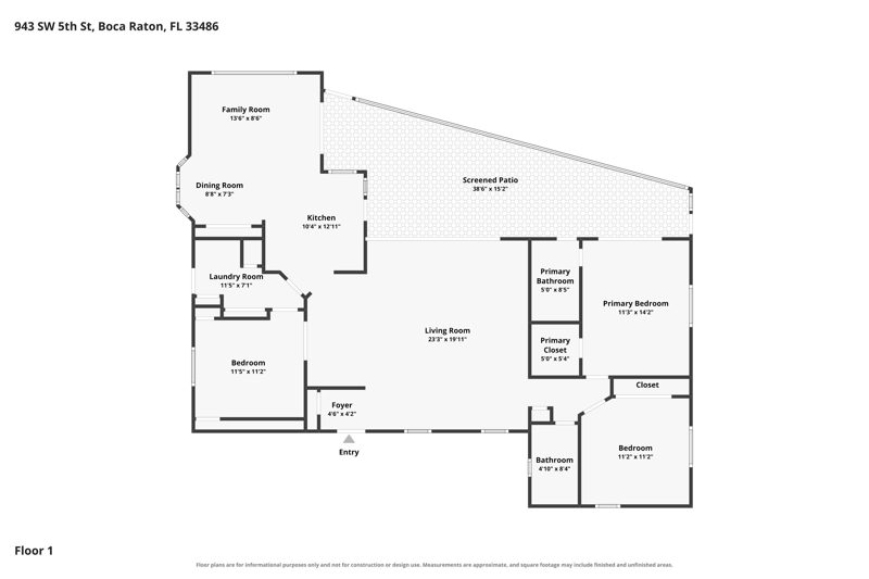 3 bedroom Single Family Residence at 943 SW 5th Street, Boca Raton Square Unit 1, Boca Raton — photo 2