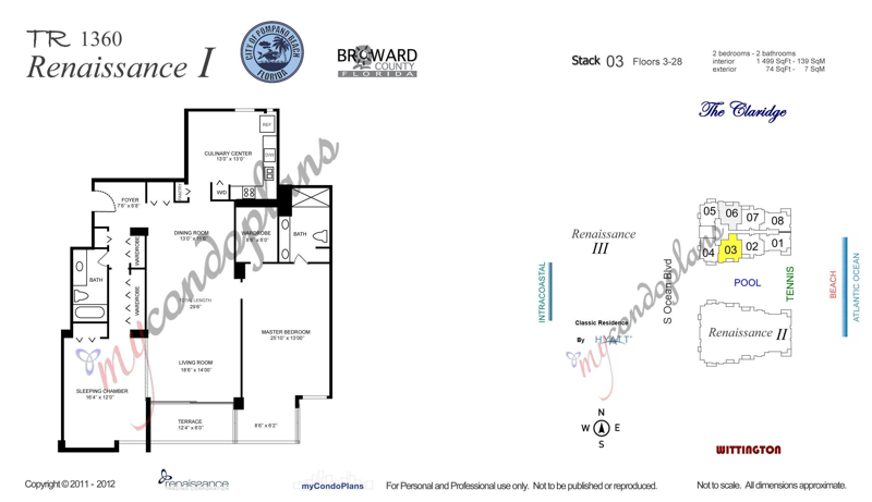 2 bedroom Condominium at 1360 S Ocean Boulevard #Apt 603, Renaissance I, Pompano Beach — photo 2