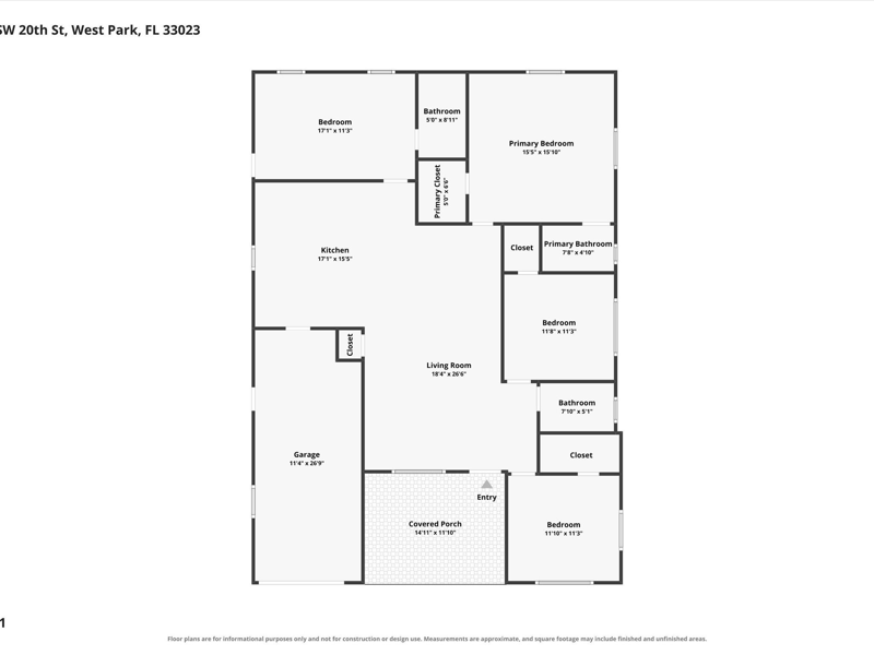 4 bedroom Single Family Residence at 4531 SW 20th Street, Carver Ranches, West Park — photo 3