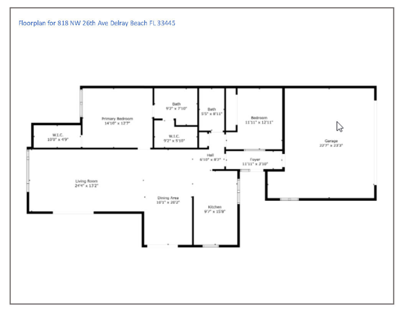 2 bedroom Single Family Residence at 818 NW 26th Avenue, Rainberry Bay Sec 1, Delray Beach — photo 3
