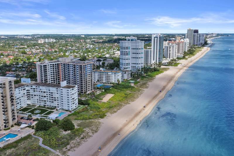 2 bedroom Stock Cooperative at 1850 S Ocean Boulevard #609, Crane Crest Apts Co-Op, Lauderdale-By-The-Sea — photo 4