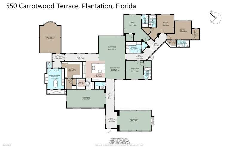 5 bedroom Single Family Residence at 550 Carrotwood Terrace, Enclave 2nd Section, Plantation — photo 3
