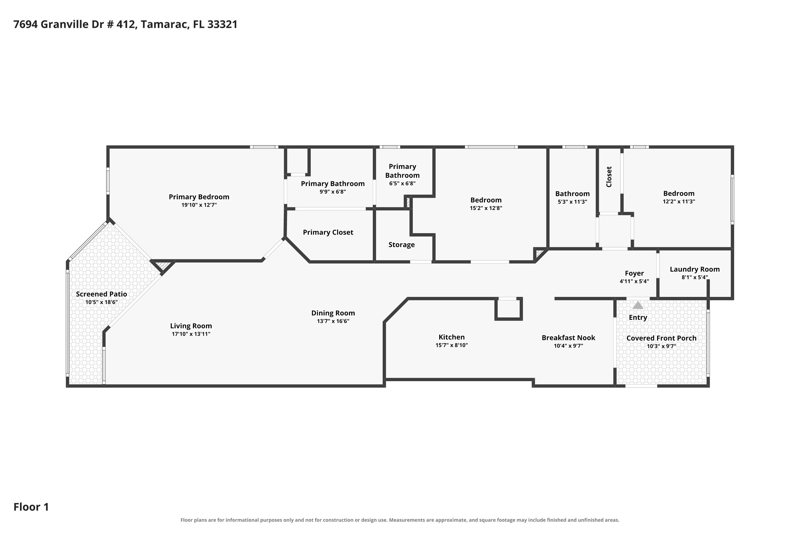 3 bedroom Condominium at 7694 Granville Drive #412E, Granville Condominium E, Tamarac — photo 2
