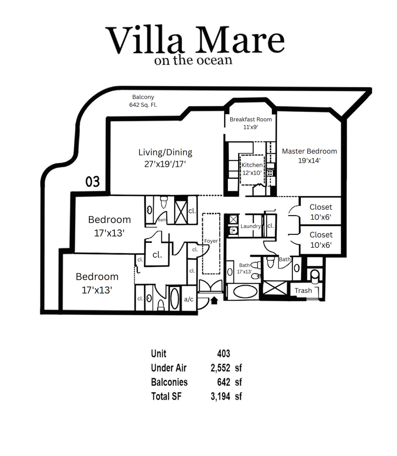 3 bedroom Condominium at 3211 S Ocean Boulevard #403, Villa Mare Condo, Highland Beach — photo 3