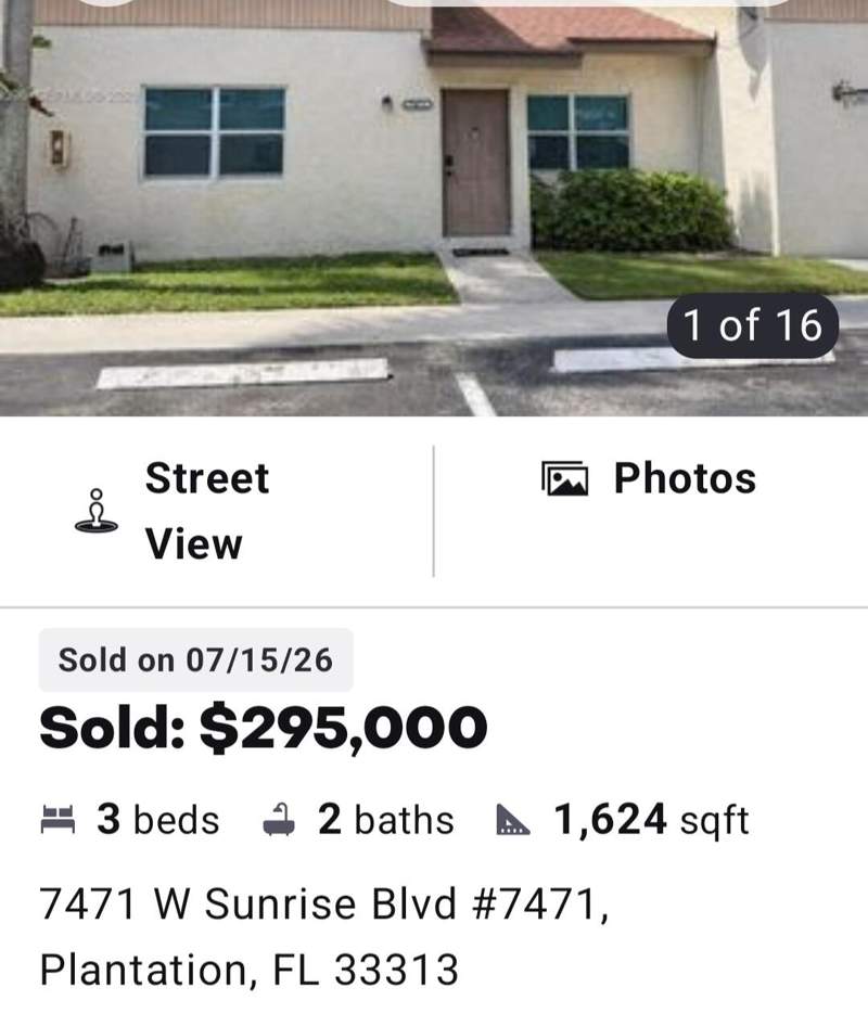 3 bedroom Townhouse at 7323 W Sunrise Boulevard #7323, Apple Creek, Plantation — photo 2
